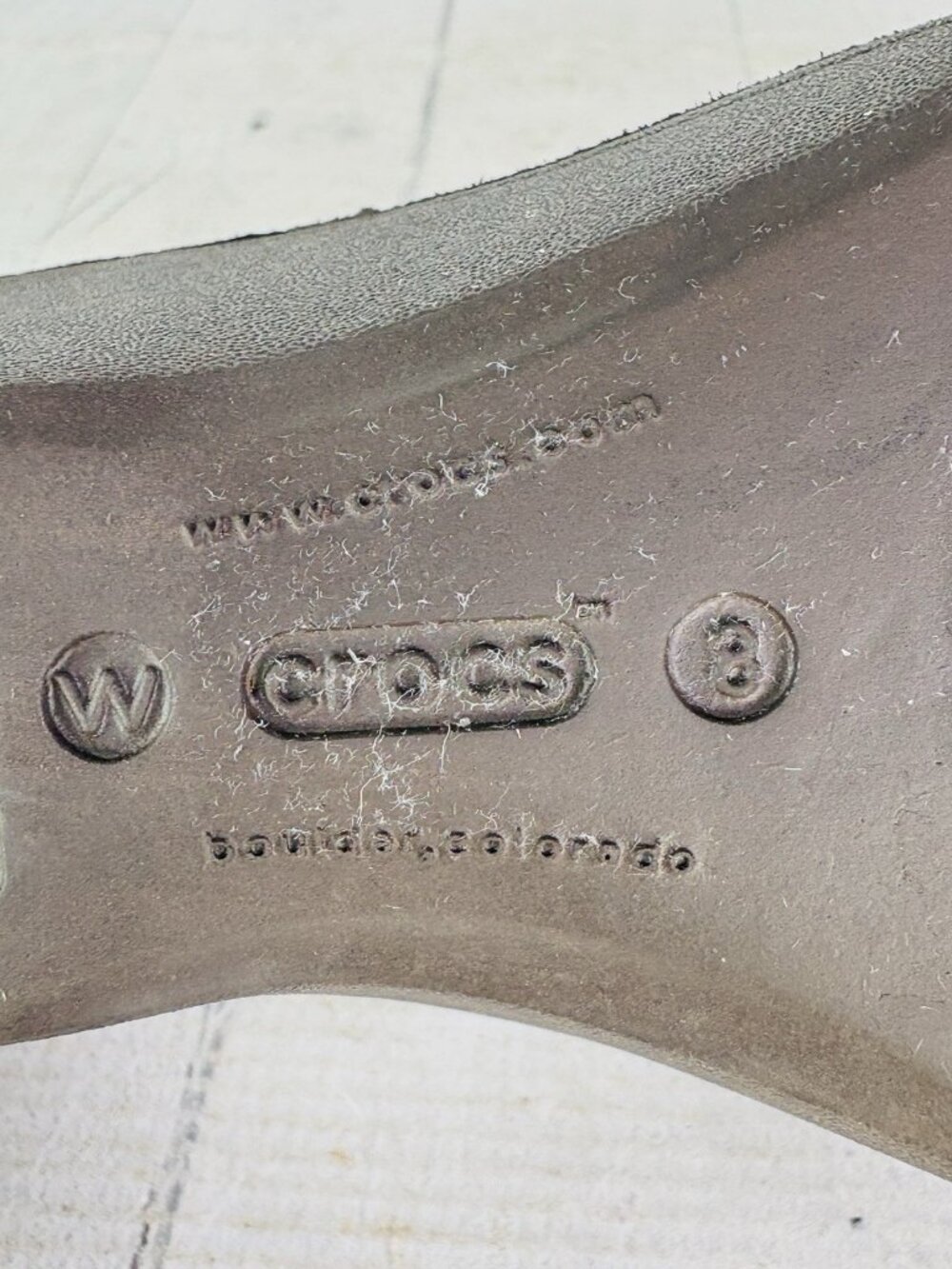 Crocs Women FRANCES Brown Slip On Wedge Closed Toe Mary Jane Comfort Shoes Sz 8 - Picture 11 of 16